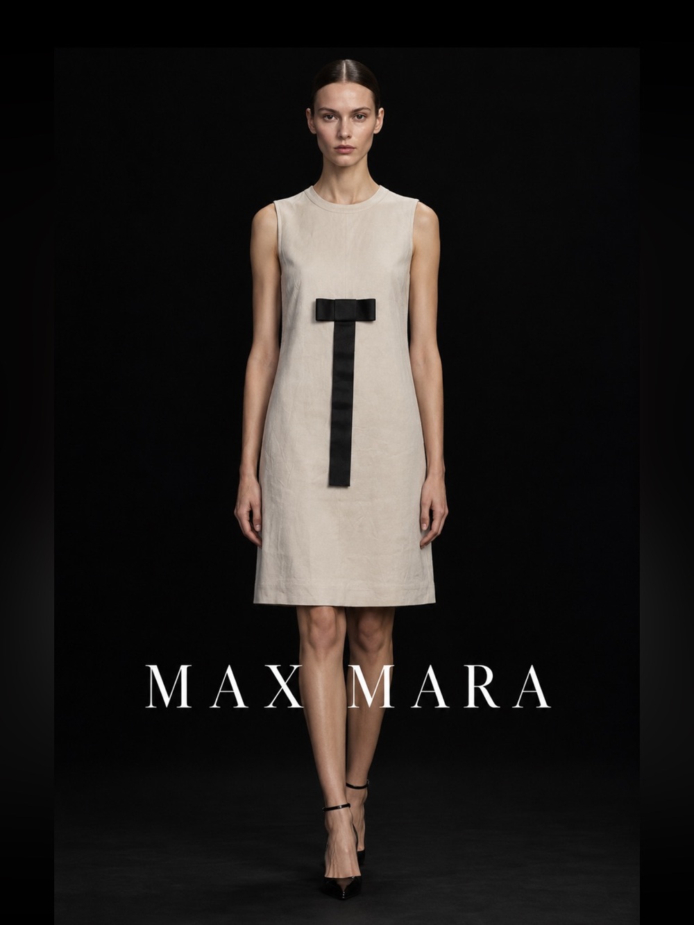 S MAX MARA, the Cream bow dress!